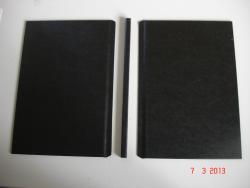 HARD-COVER Buchbindemappe A5, schwarz, VE 10 Stck,  10-40 Blatt 5-7mm